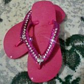 Pink com strass prata e bailarina